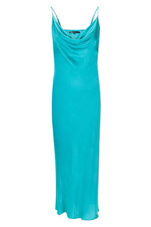 Bombshell Slip Dress - Turquoise Green